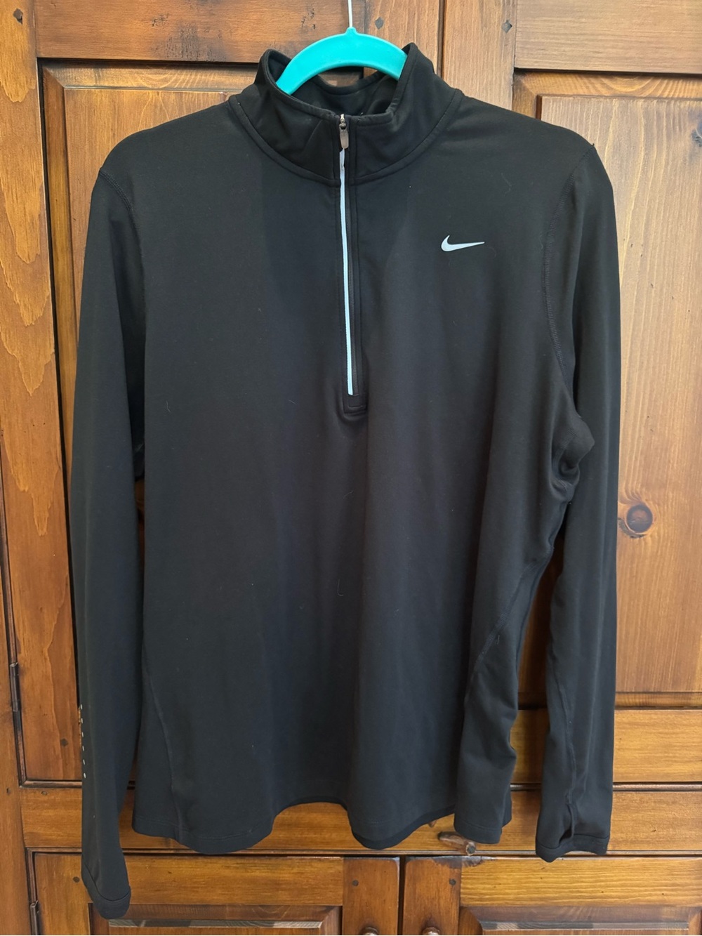 Nike Running Black Ladies XL Half-Zip Athletic Lightweight Pullover. NWOT
